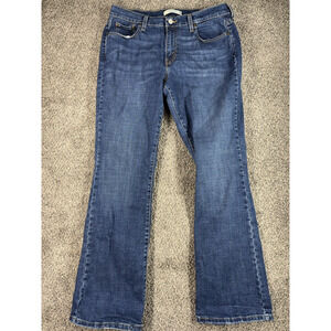Levis 515 Jeans Womens Sz 12M Blue Bootcut Embroidered Stretch Western Boho
